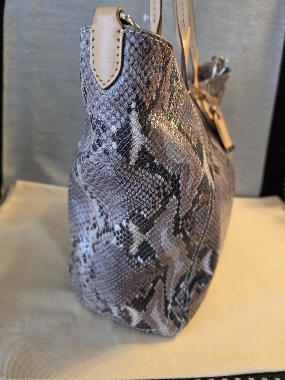 Cole Haan Snake Print Tote with Original Dust Bag - Picture 4 of 8